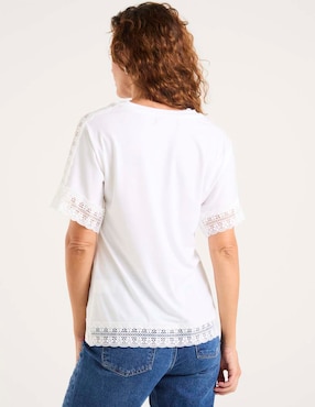 Blusa Morango manga corta para mujer