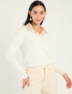 Suéter Chico's cuello v para mujer