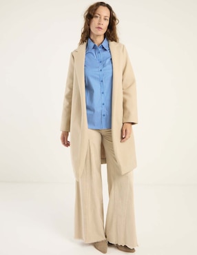 Blusa camisera Chico's manga larga para mujer