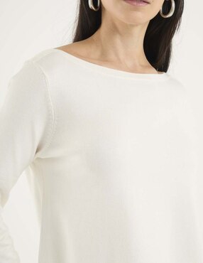 Suéter Chico's cuello ojal para mujer