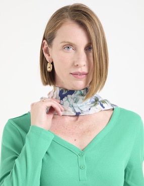 Pashmina Chico's con estampado floral de algodón para mujer