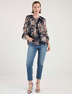 Blusa Chico's manga larga para mujer
