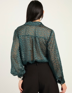 Blusa Chico's manga larga para mujer
