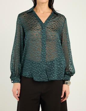 Blusa Chico's manga larga para mujer