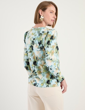 Blusa Chico's manga larga para mujer
