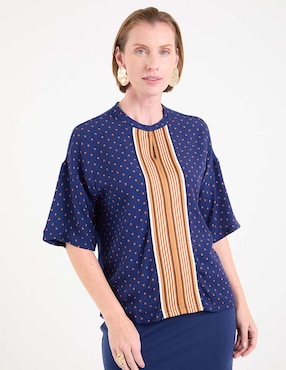 Blusa La Nun manga al codo para mujer