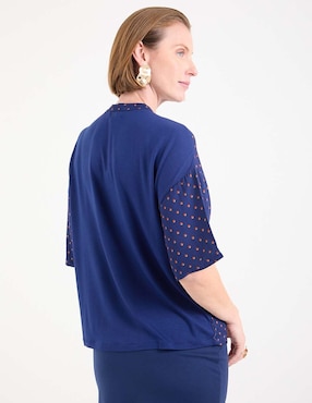 Blusa La Nun manga al codo para mujer
