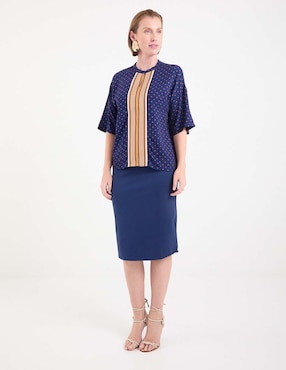 Blusa La Nun manga al codo para mujer