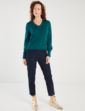 Suéter Talbots cuello v para mujer