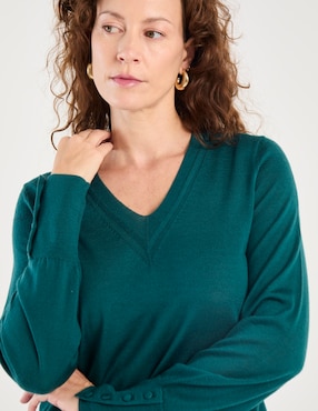 Suéter Talbots cuello v para mujer