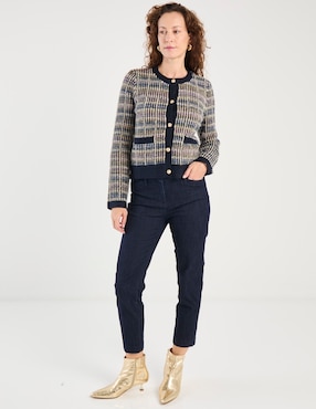 Suéter Talbots cuello redondo para mujer