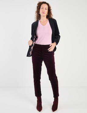Suéter Talbots cuello redondo para mujer