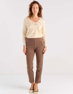 Suéter Chico's cuello v para mujer