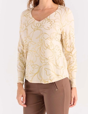 Suéter Chico's cuello v para mujer