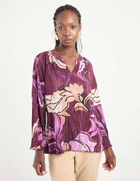 Blusa Chico's manga larga para mujer