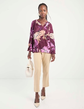 Blusa Chico's manga larga para mujer