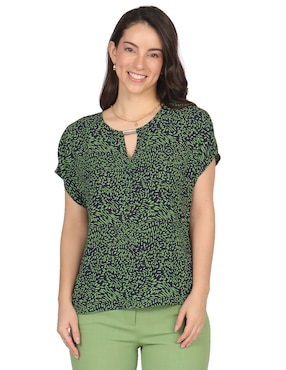Blusa Duplan Petite manga corta para mujer