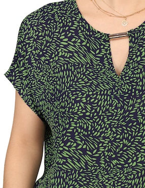 Blusa Duplan Petite manga corta para mujer