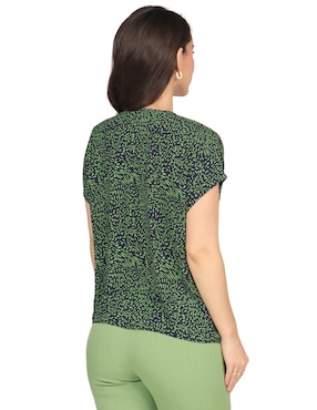Blusa Duplan Petite manga corta para mujer
