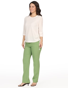 Blusa Duplan Petite manga 3/4 para mujer