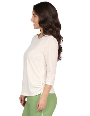Blusa Duplan Petite manga 3/4 para mujer