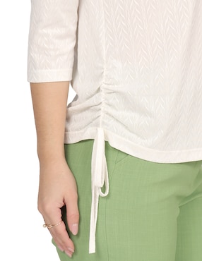 Blusa Duplan Petite manga 3/4 para mujer
