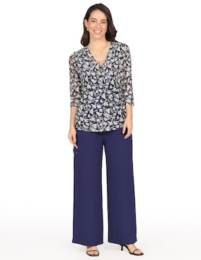 Blusa Duplan Petite manga 3/4 para mujer