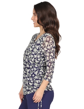 Blusa Duplan Petite manga 3/4 para mujer