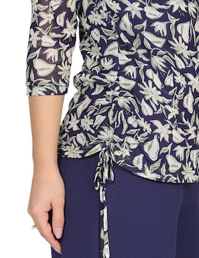 Blusa Duplan Petite manga 3/4 para mujer
