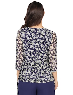 Blusa Duplan Petite manga 3/4 para mujer