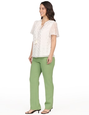 Blusa Duplan Petite manga corta para mujer