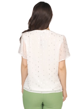 Blusa Duplan Petite manga corta para mujer