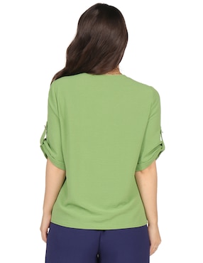 Blusa Duplan Petite manga corta para mujer