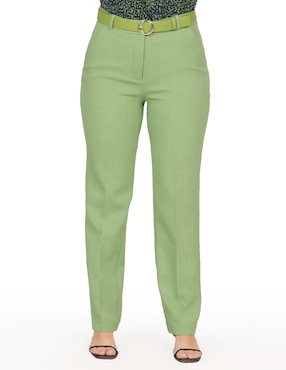 Pantalón regular Duplan Petite slim para mujer