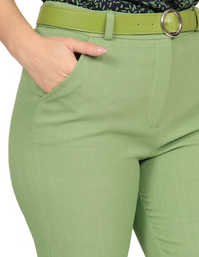 Pantalón regular Duplan Petite slim para mujer