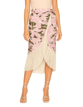 Falda midi j&B a la cintura