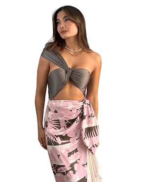 Falda midi j&B a la cintura