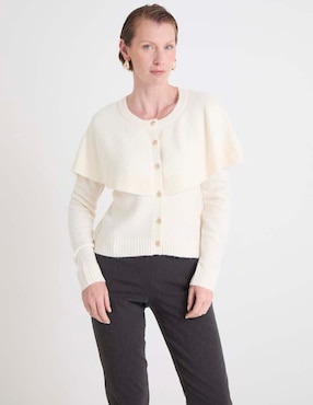Suéter Talbots cuello redondo para mujer