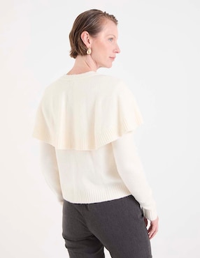 Suéter Talbots cuello redondo para mujer