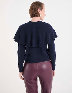Suéter Talbots cuello redondo para mujer