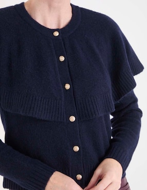 Suéter Talbots cuello redondo para mujer