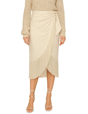 Falda midi J&B a la cintura