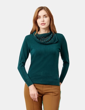 Suéter Vitos cuello asimétrico para mujer