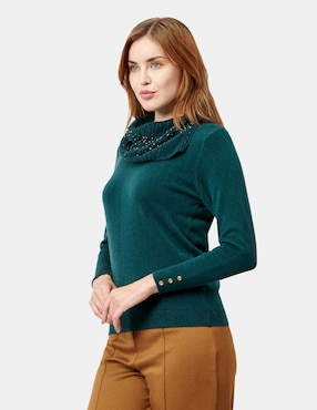 Suéter Vitos cuello asimétrico para mujer