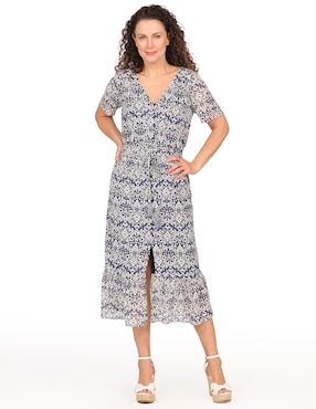 Vestido midi casual Duplan Bruno para mujer