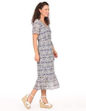 Vestido midi casual Duplan Bruno para mujer
