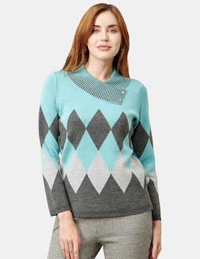 Blusa túnica Vitos manga larga para mujer