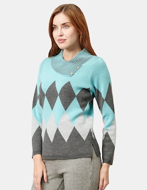Blusa túnica Vitos manga larga para mujer