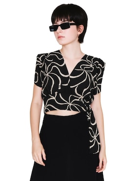 Blusa J&B manga corta para mujer