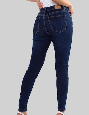 Jeans regular skinny American College USA AC25841 5 corte media cintura para mujer